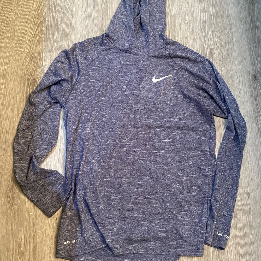 Nike Heathered Blue Dri-FIT Hoodie